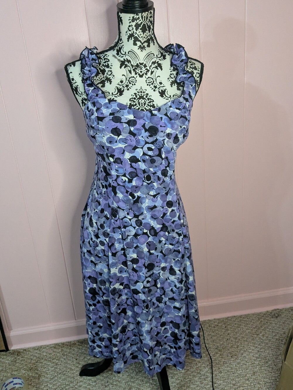 purple dress with mini jacket
